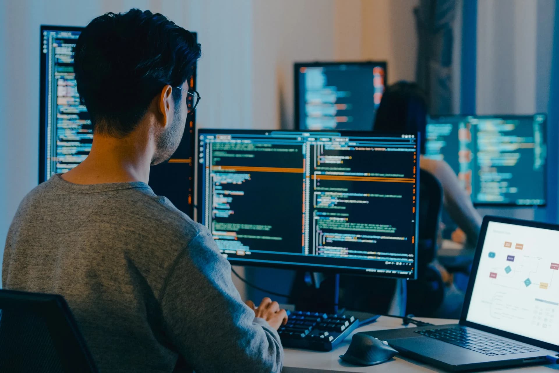 Custom Software Development technology concept