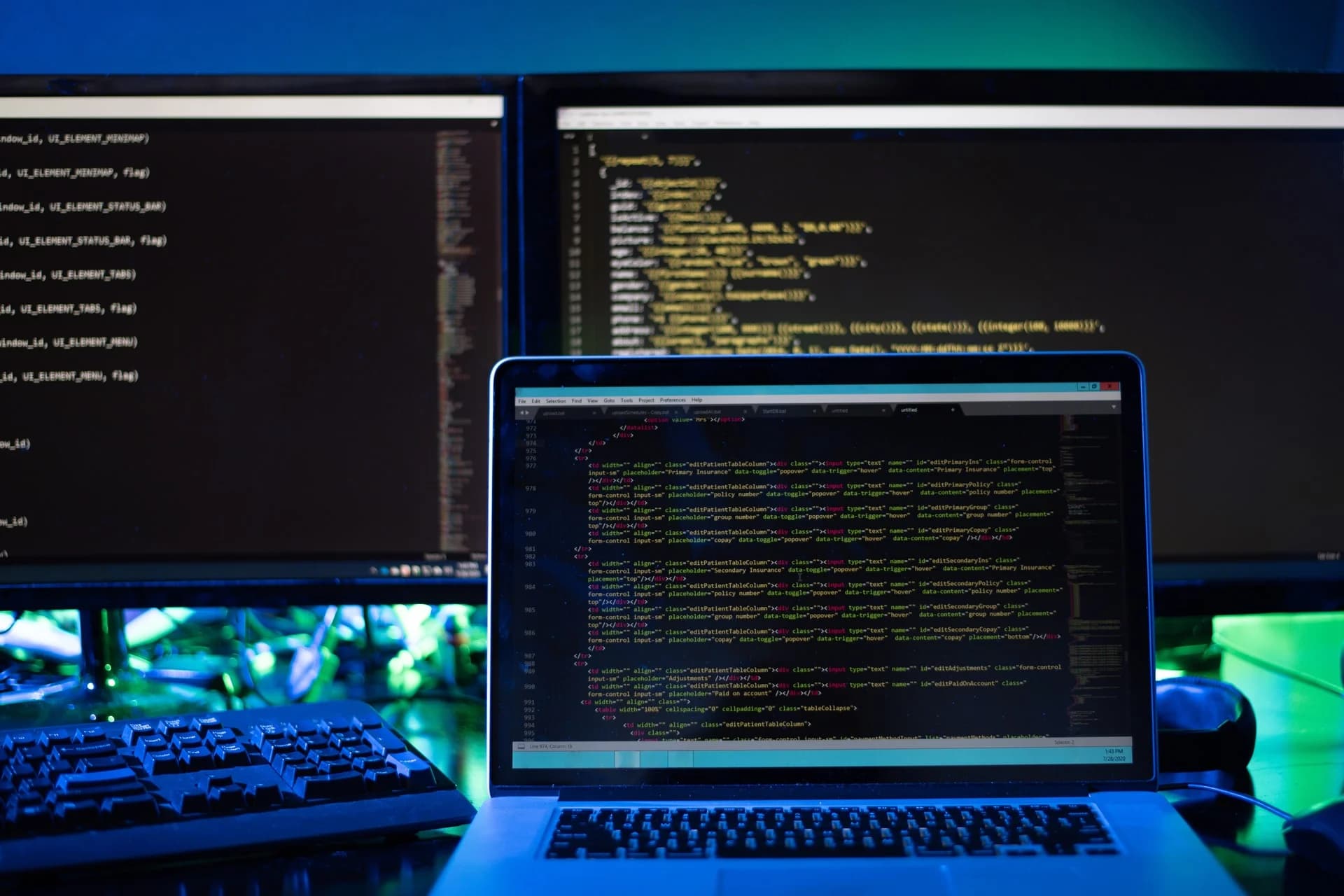 Web Application Development technology concept