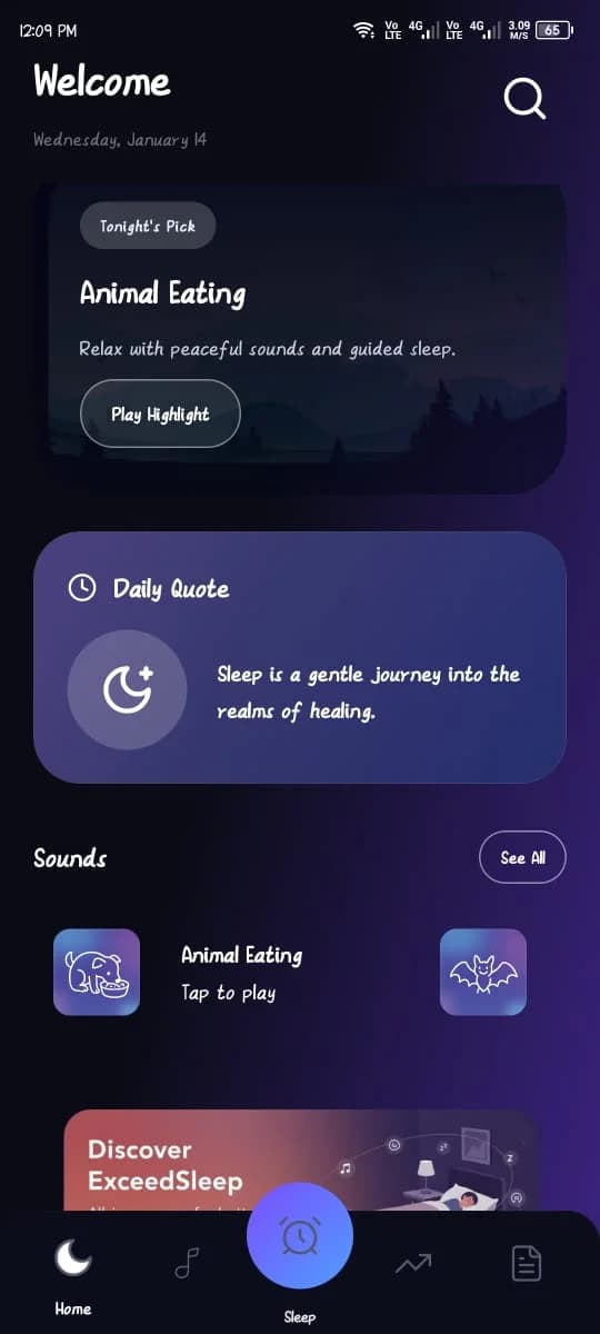 Sleep Tracking (ExceedSleep) screenshot 1